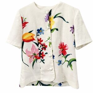 Vintage Caron Petite Short Sleeve Jacket